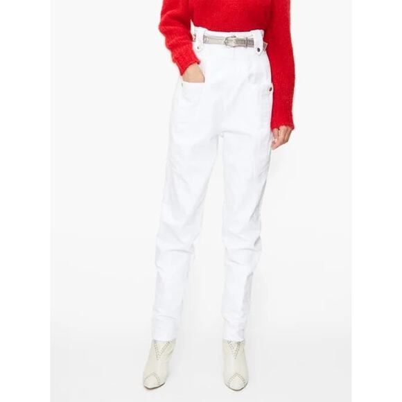 Isabel Marant White Kerris Trousers - Picture 10 of 14